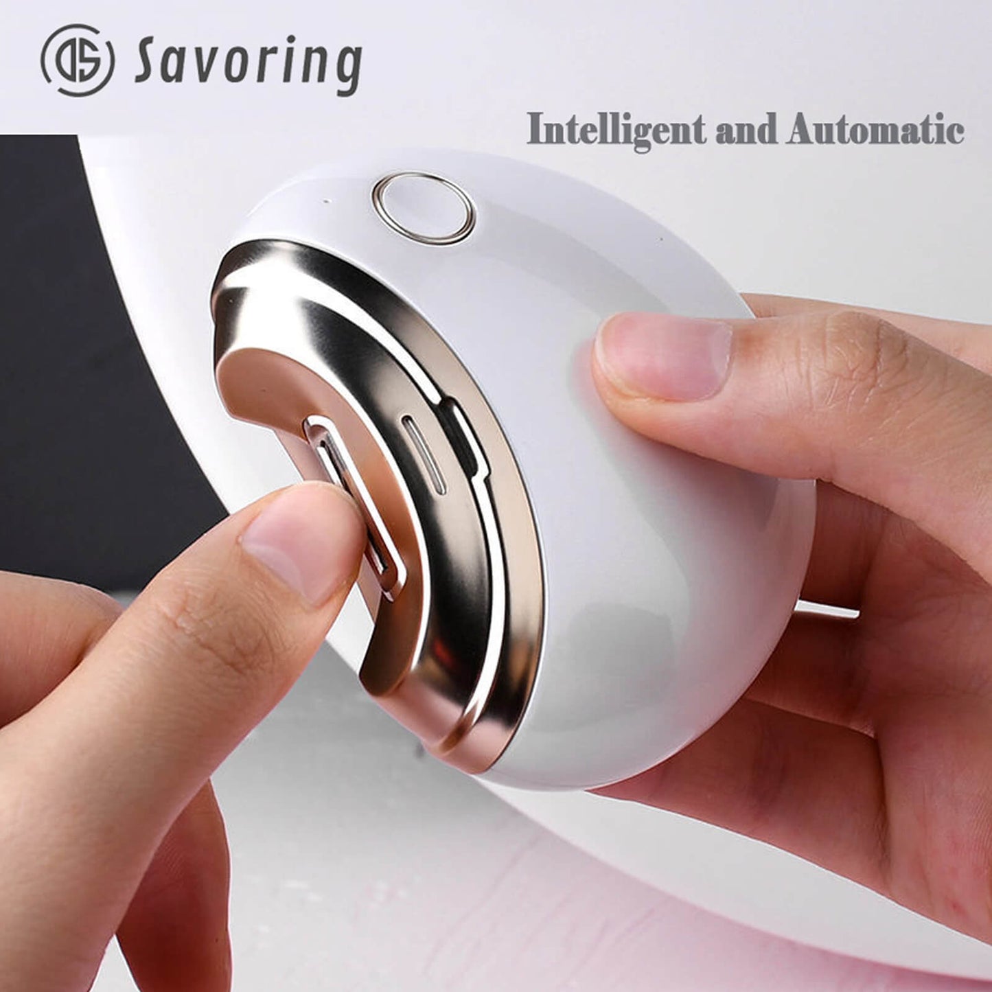 Electric Nail Clipper - Intelligent Automatic Nail Trimmer for Adults, Seniors, Kids, Men & Women(White)
