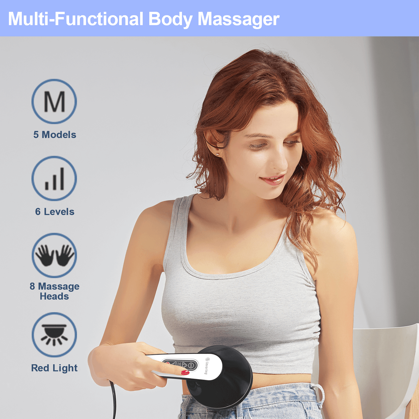Cellulite Massager with 8 Heads+2Mesh Covers PL-663A