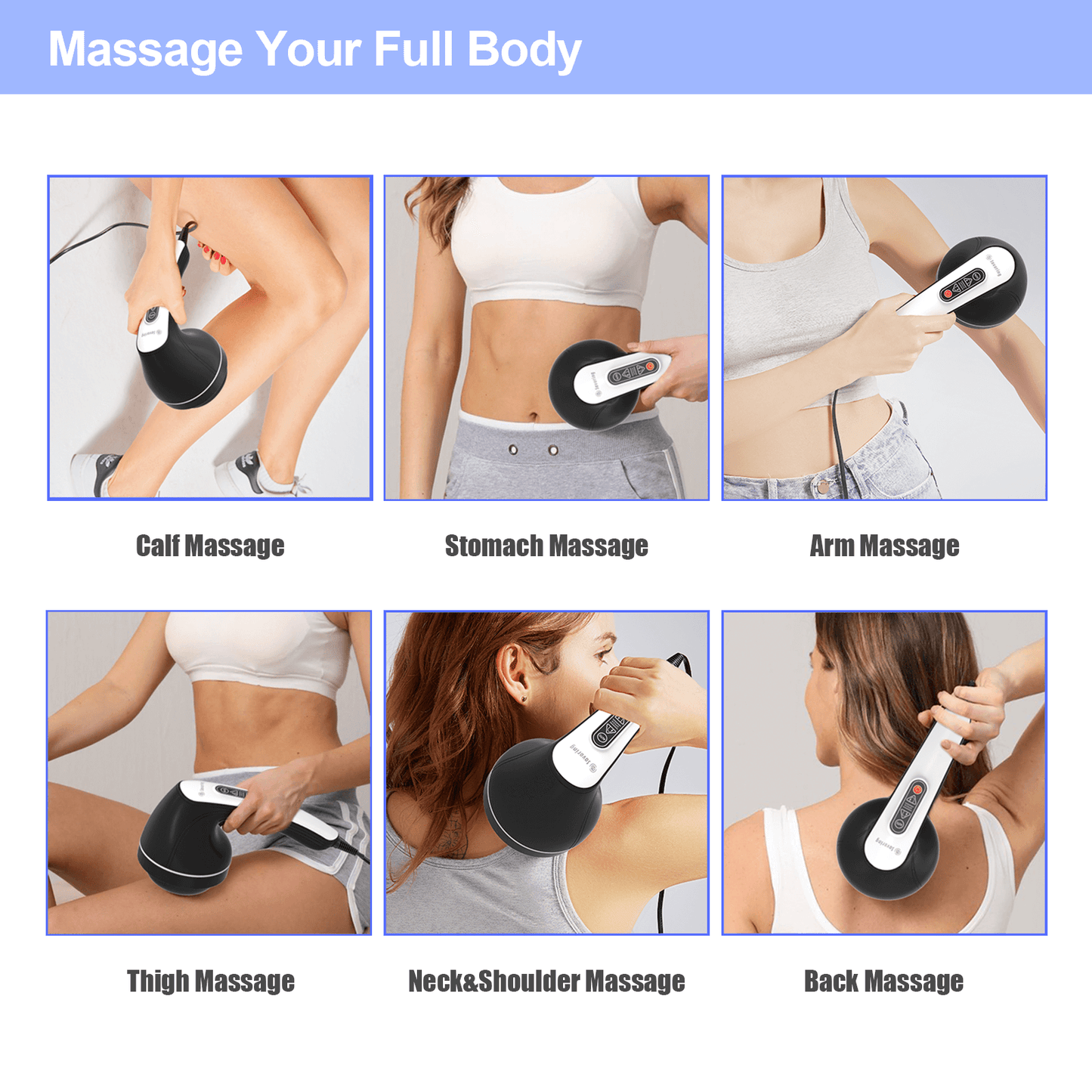 Cellulite Massager with 8 Heads+2Mesh Covers PL-663A