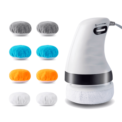 Vibrating Cellulite Massager, Lymphatic Drainage Massage With 8 Washable Pads