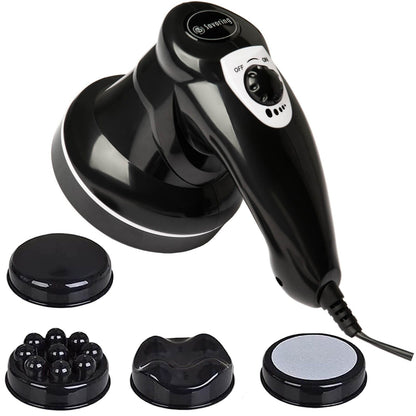 Fat Cellulite Remover Machine With 4 Massage Heads PL-602 Black